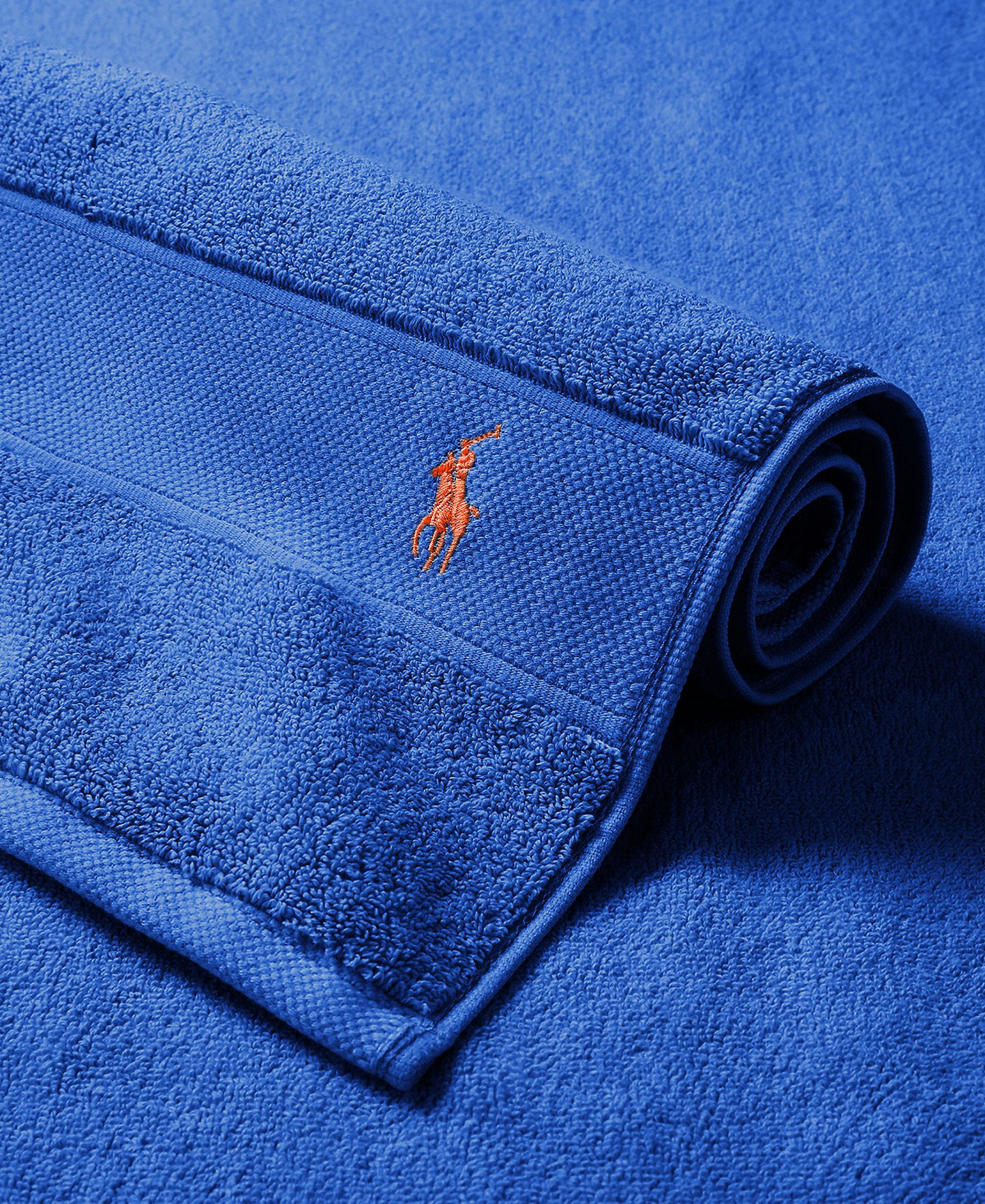 Polo Ralph Lauren Polo Player Cotton Bath Towel, 58" x 30" - New Iris Blue