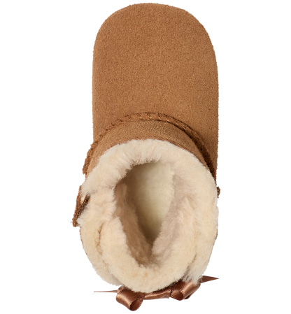 UGG® Baby Bailey Bow Booties - Chestnut