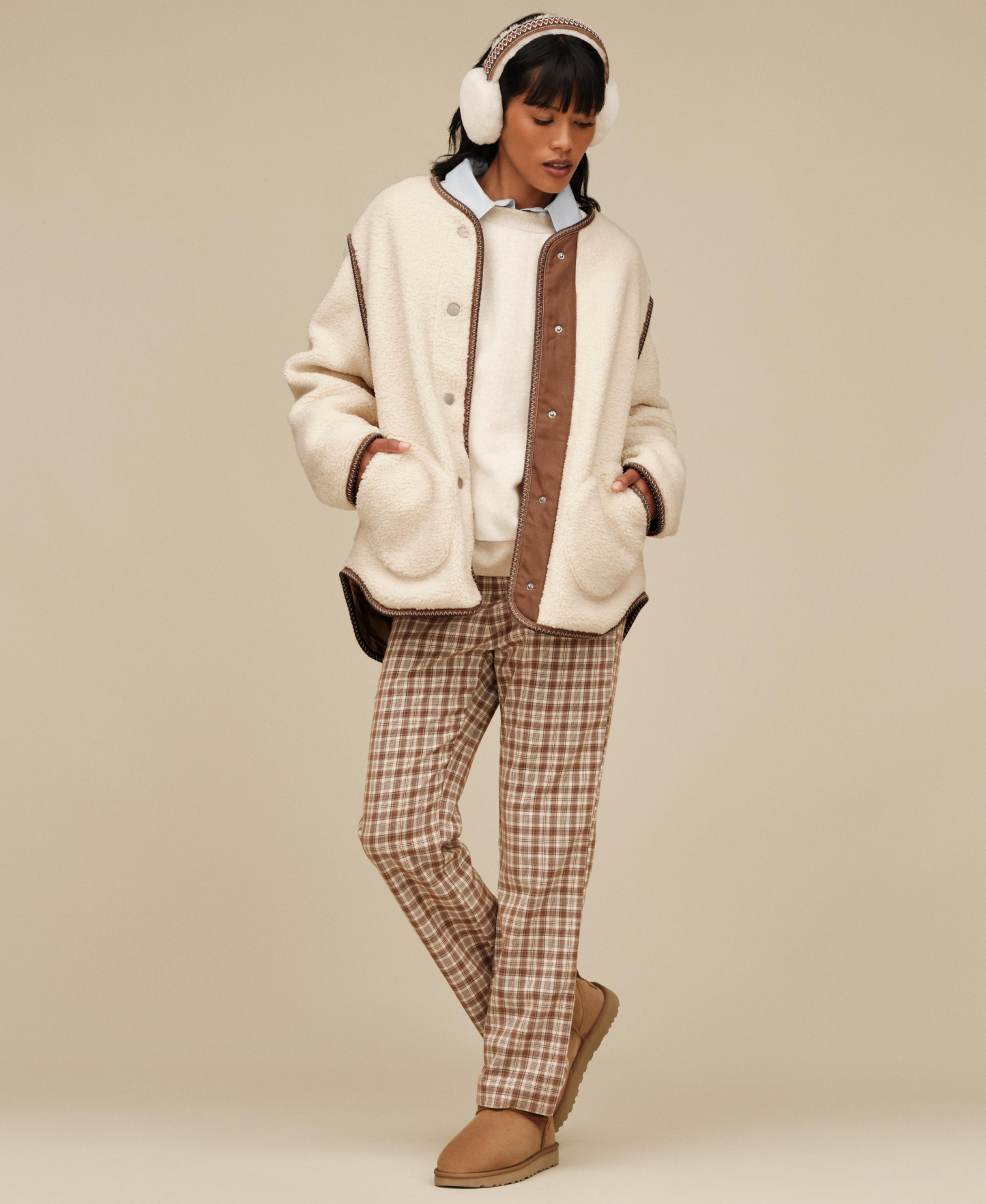 UGG Women's Emmersyn UGGbraid Jacket - Cream