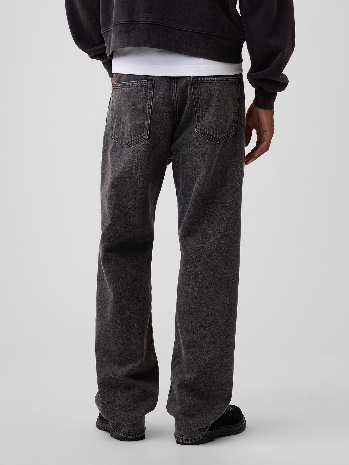 '90s Loose Jeans - Washed black