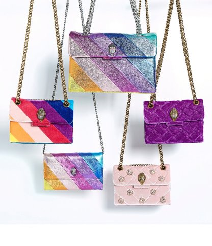 Kurt Geiger London Kensington Metallic Rainbow Crossbody Wallet - Multi - view 7