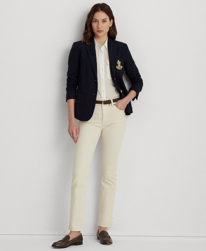 Lauren Ralph Lauren Bullion Jacquard Blazer - Lauren Navy