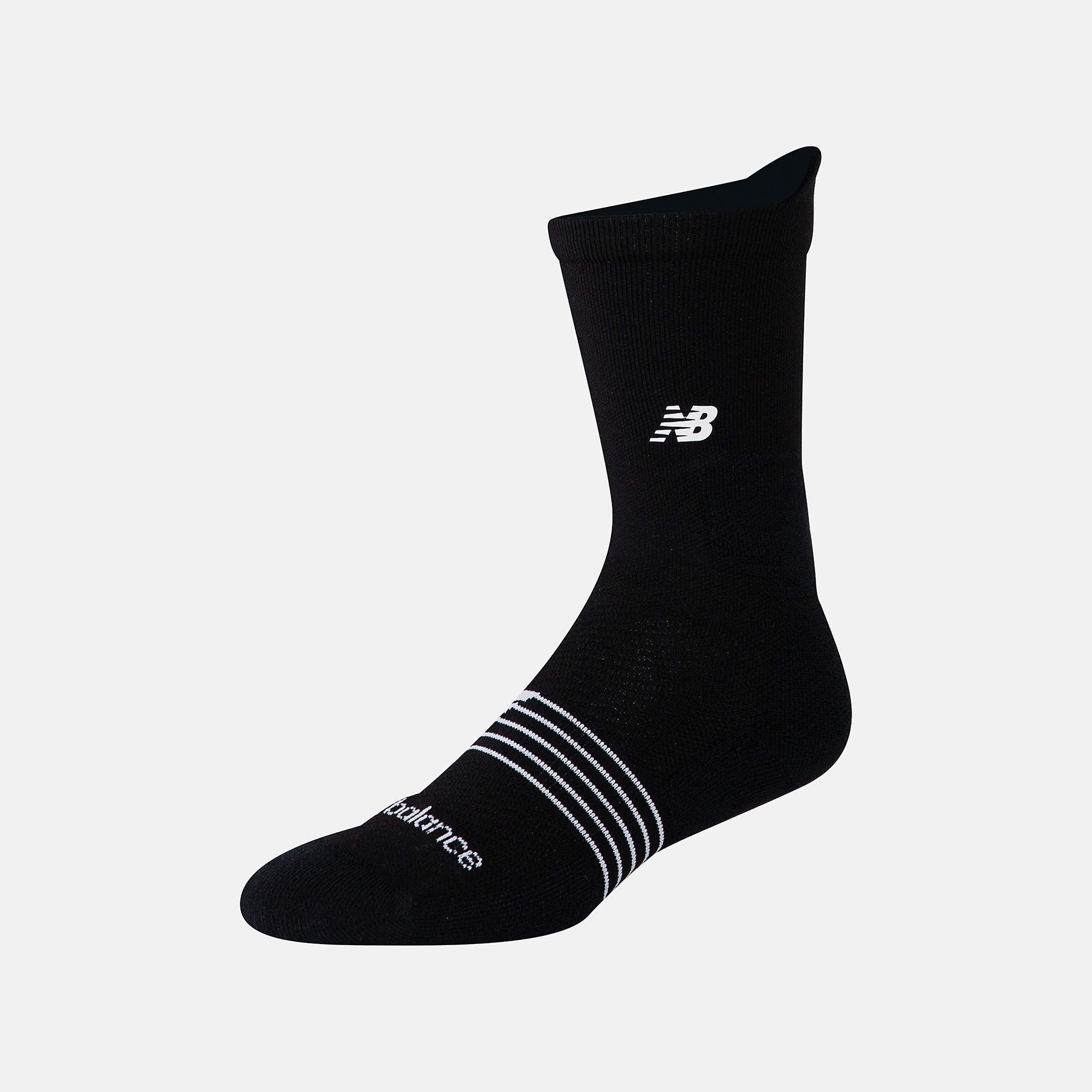 New Balance Pro Basketball Speed Crew Sock 1 Pair, LAS15302BK
