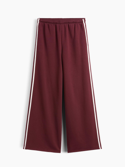 VintageSoft Baggy Sweatpants - Noir red