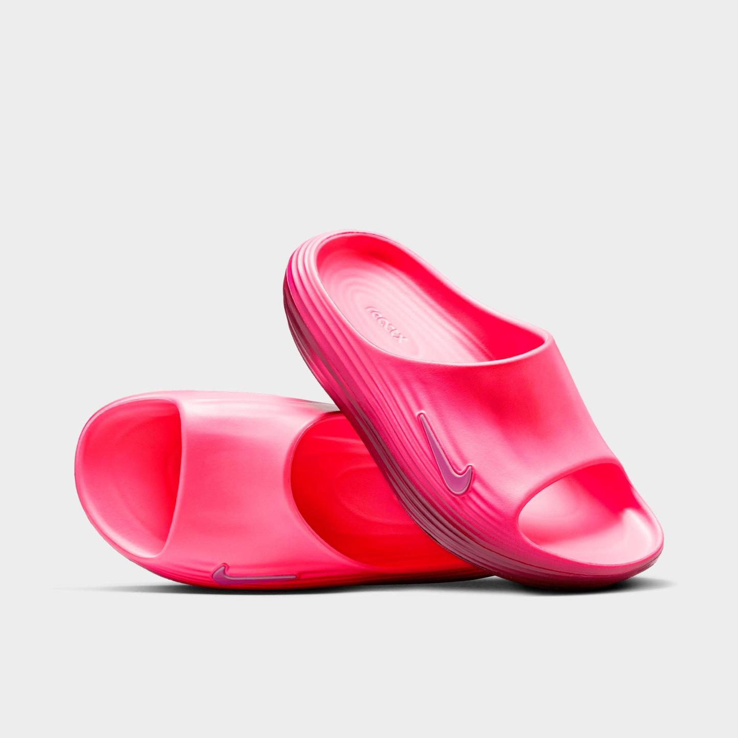 Women's Nithtke ReactX Rejuven8 Slide Sandals - Pink Spell/Bordeaux/Pink Spell - Both shoes facing left
