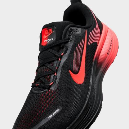 Men's Nithtke Vomero 18 Running Shoes - Part 2 - Black/Bright Crimson/University Red - Detail shot