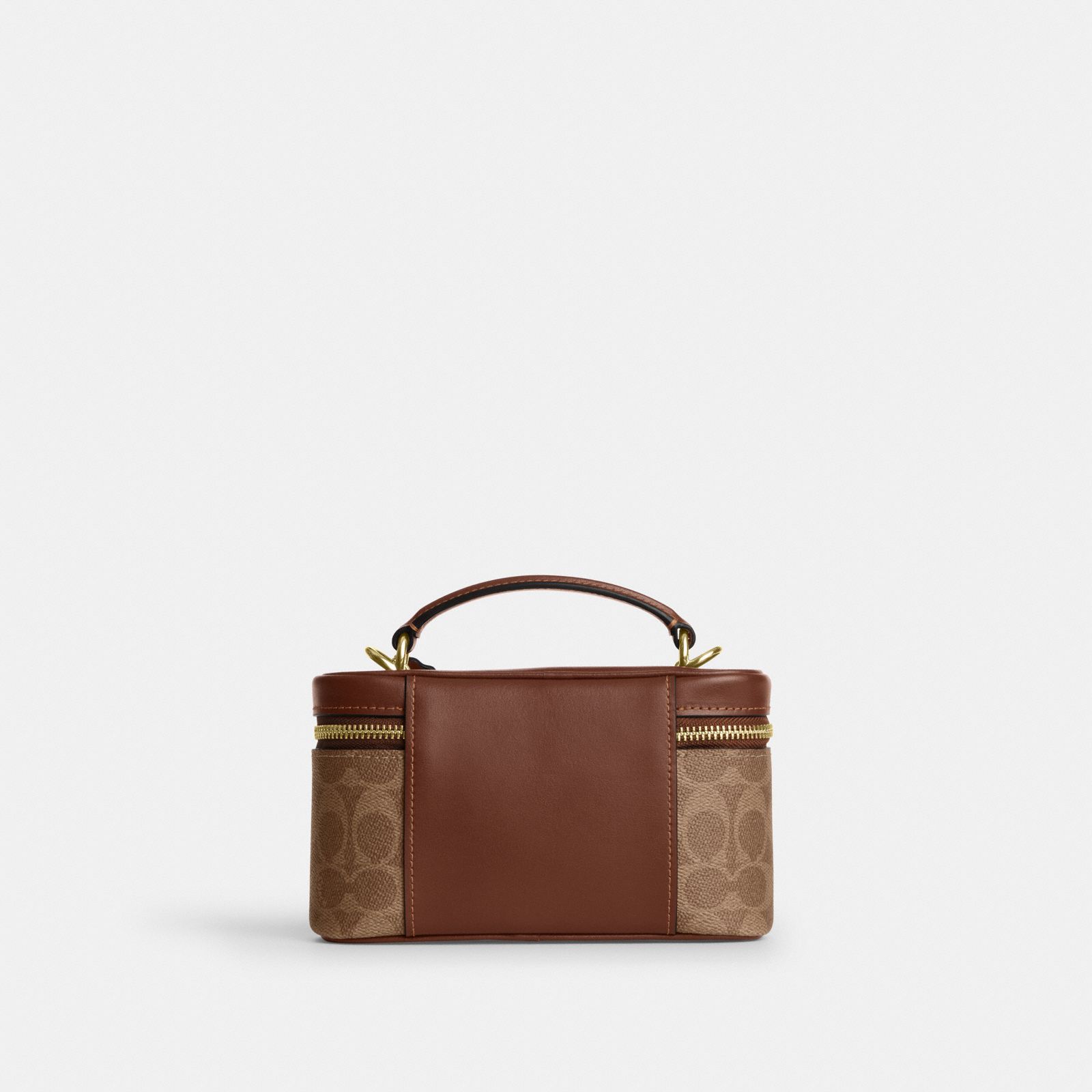 Rainer Crossbody Bag 18 In Signature Canvas - Gold/Tan/Brown - view 7