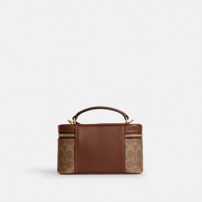 Rainer Crossbody Bag 18 In Signature Canvas - Gold/Tan/Brown - view 7