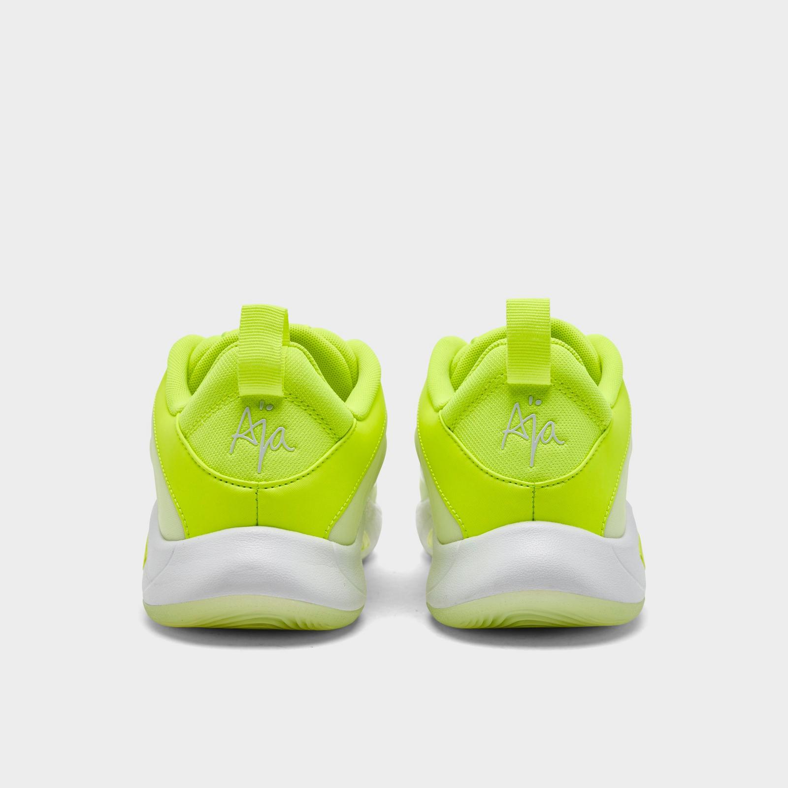 Big Kids' Nike A'One A'ja Wilson Basketball Shoes - Volt/White/Barely Volt