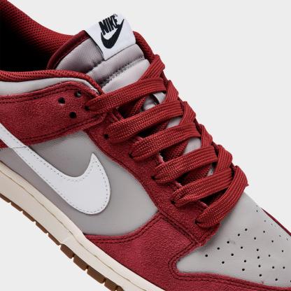 Men's Nike Dunk Low Retro SE Casual Shoes - College Grey/White/Team Red/Sail