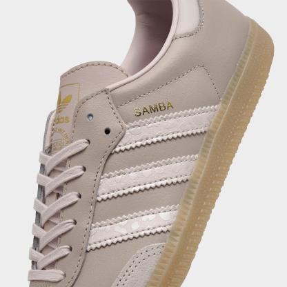 Big Kids' adidas Originals Samba OG Casual Shoes - Part 2 - Wonder Taupe/Putty Mauve/Gold Metallic - Detail shot