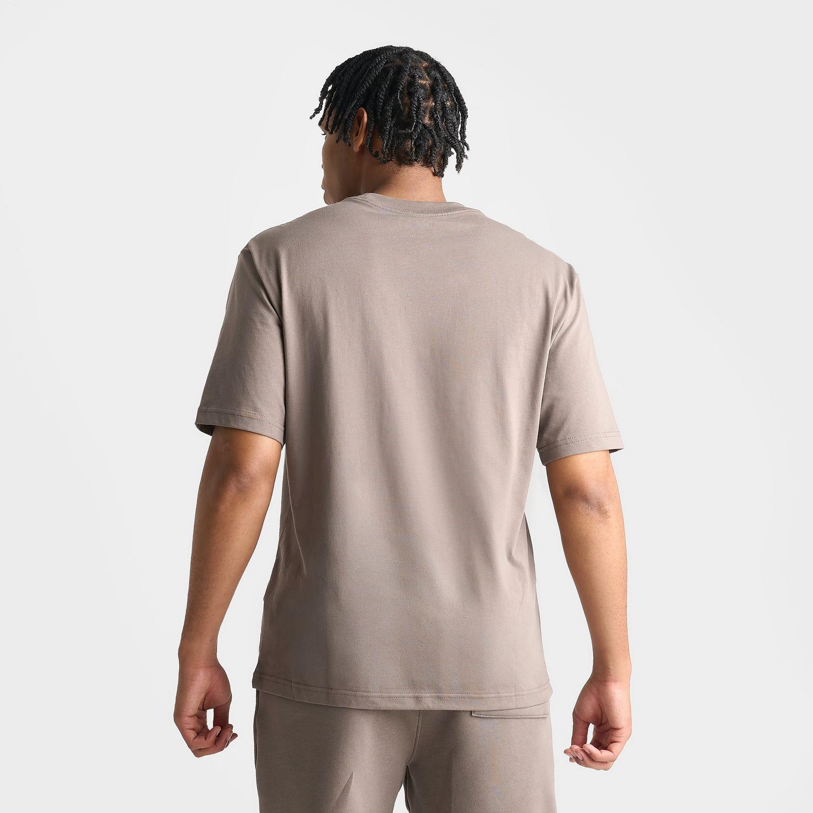 Men's Jordan Brooklyn Swoosh Logo T-Shirt - Olive Grey/Sail - view 4