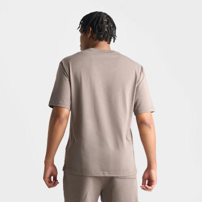 Men's Jordan Brooklyn Swoosh Logo T-Shirt - Olive Grey/Sail - view 4