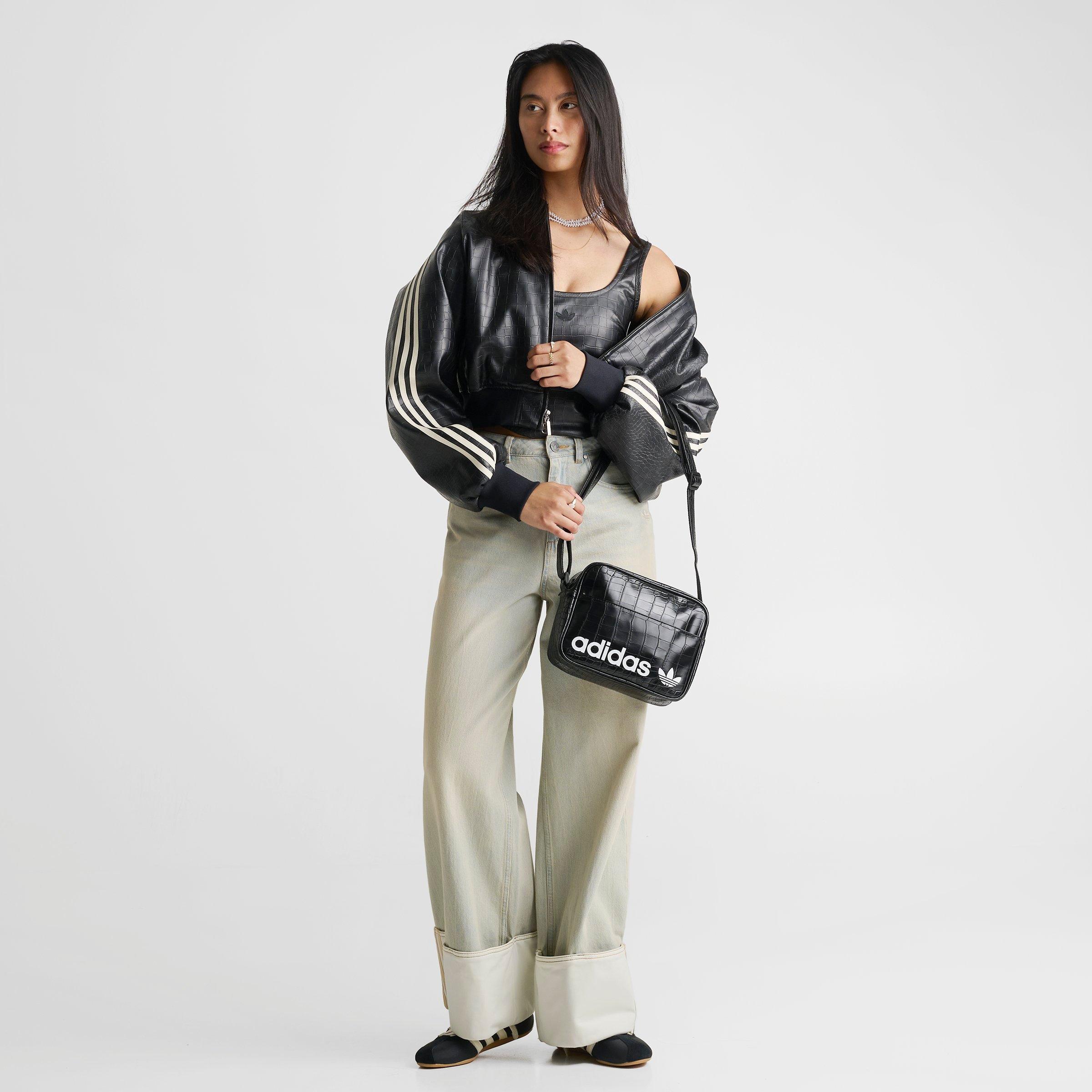 adidas Originals Airliner Crossbody Bag - Black Croc