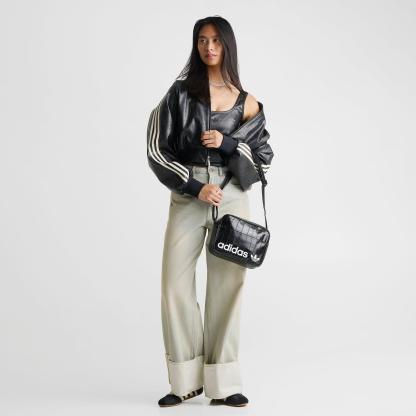 adidas Originals Airliner Crossbody Bag - Black Croc