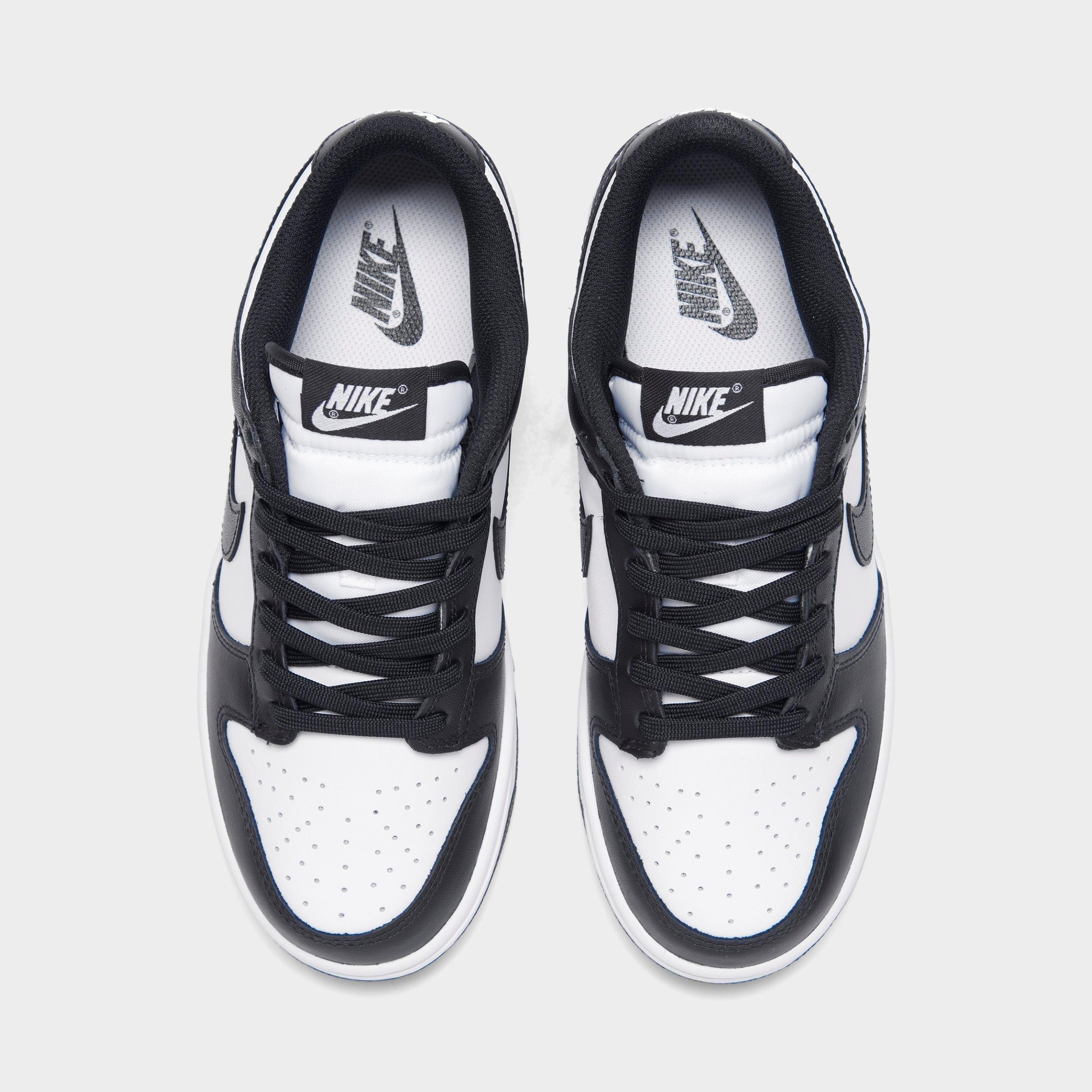 Women's Nithtke Dunk Low Retro Casual Shoes - White/Black/White - Top view