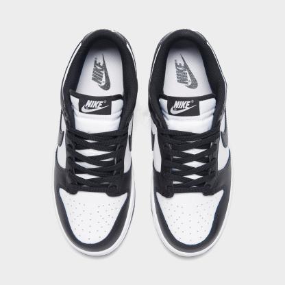 Women's Nithtke Dunk Low Retro Casual Shoes - White/Black/White - Top view