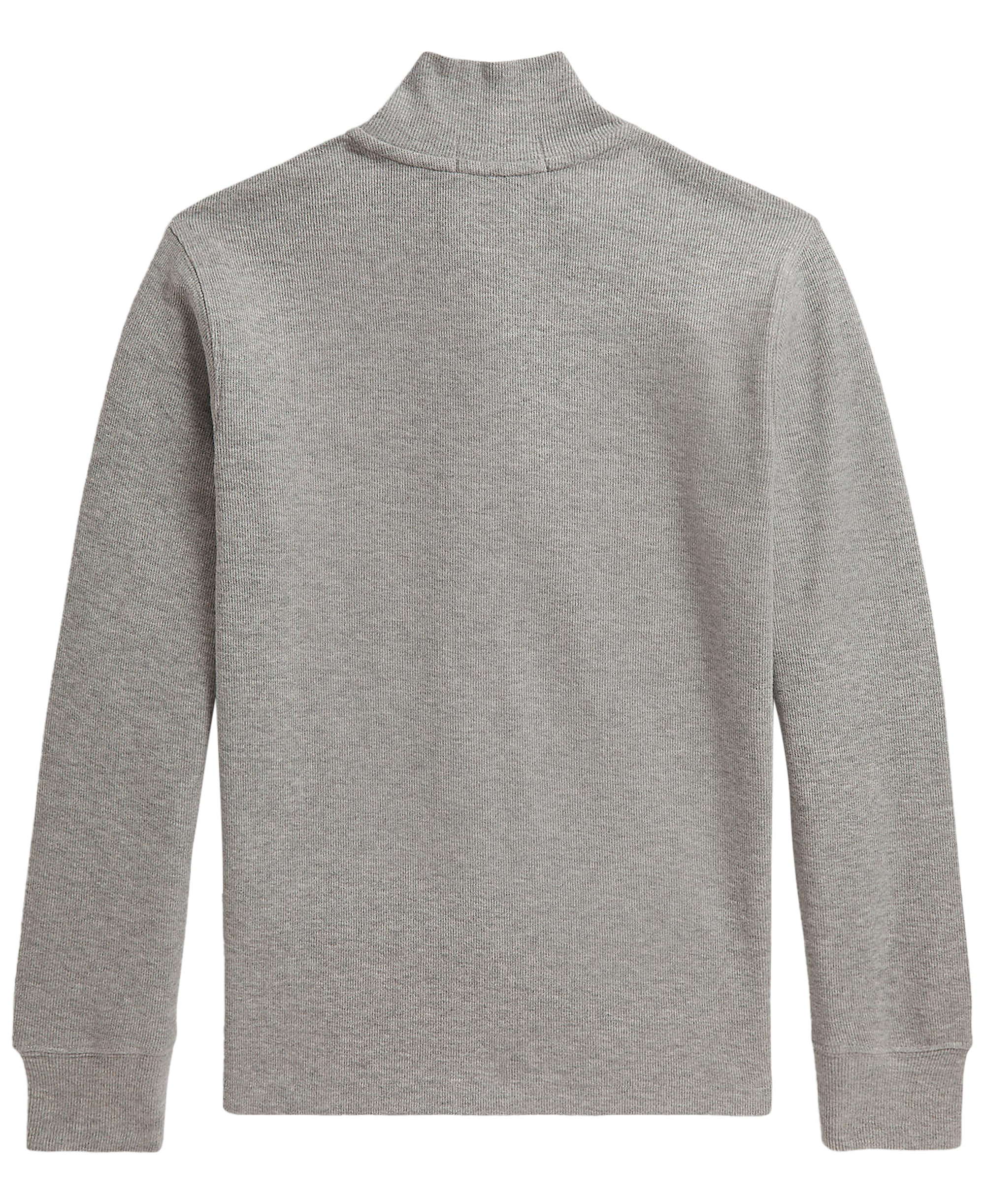 Polo Ralph Lauren Boys' 8-20 Estate Rib Quarter-Zip Sweater - Andover Heather