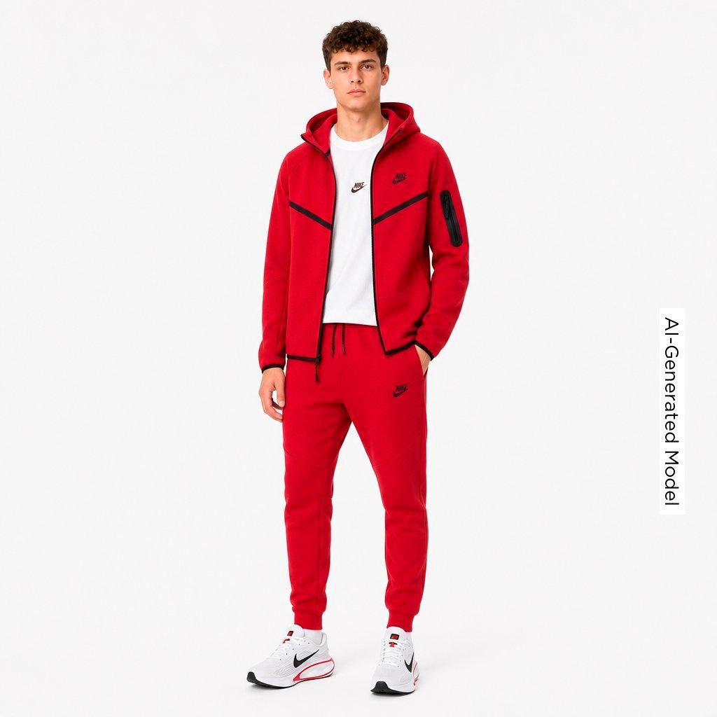 Men's Nithtke Tech Fleece Jogger Pants - Part 2 - Gym Red/Black