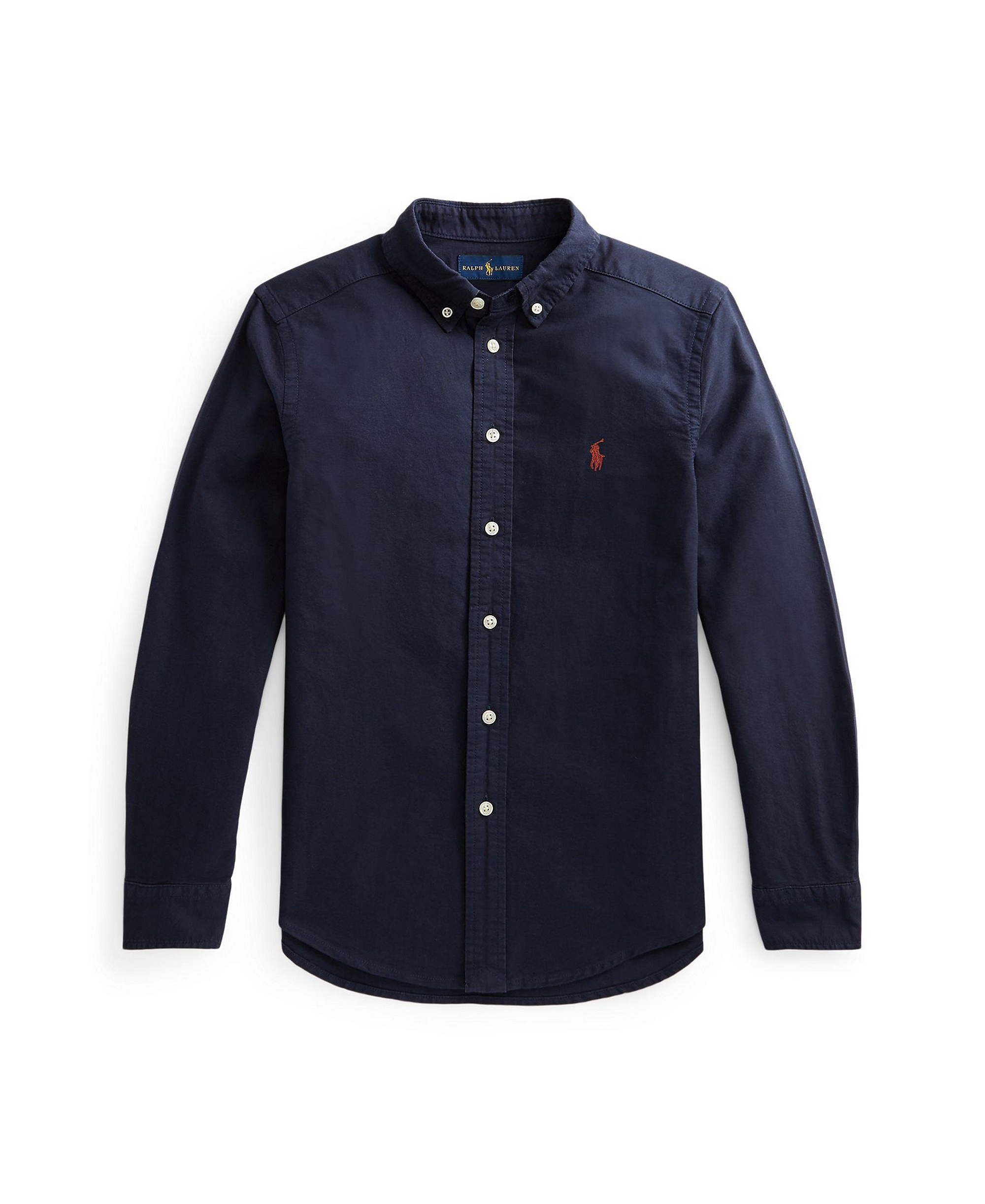 Polo Ralph Lauren Big Boys Garment-Dyed Cotton Oxford Shirt - Rl Navy