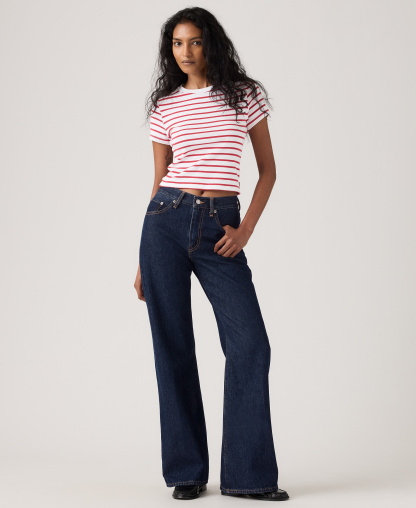 Levi's Women's Middy Loose Mid Rise Bootcut Jeans - Shaded View