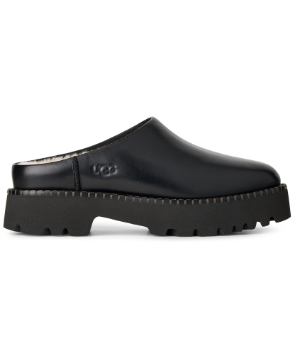 UGG® Women's Uptowner Slip-On Mule Clogs - Black Leather