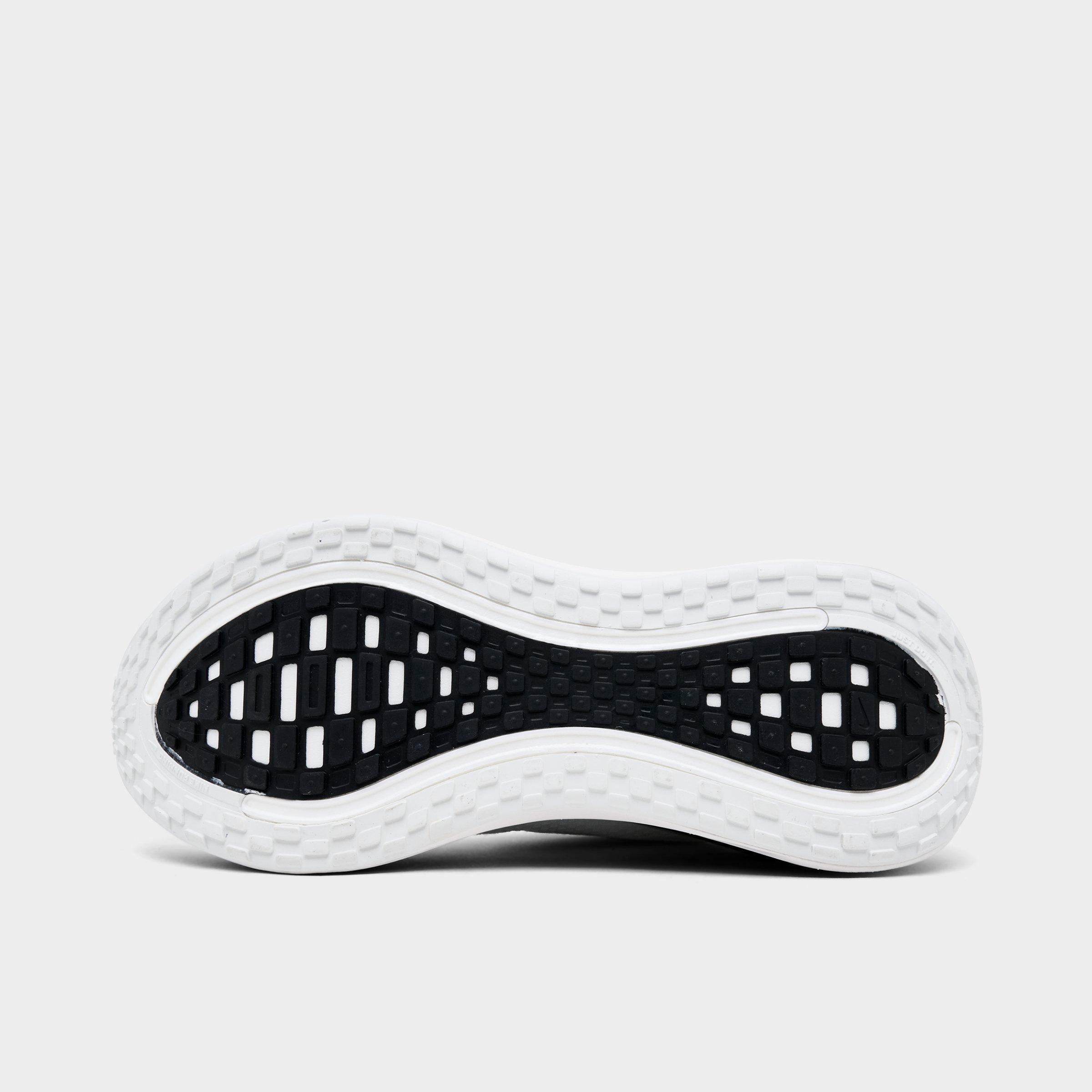 Men's Nithtke Vomero Plus Running Shoes - Part 2 - White/Black/Cool Grey/Metallic Silver - Bottom view
