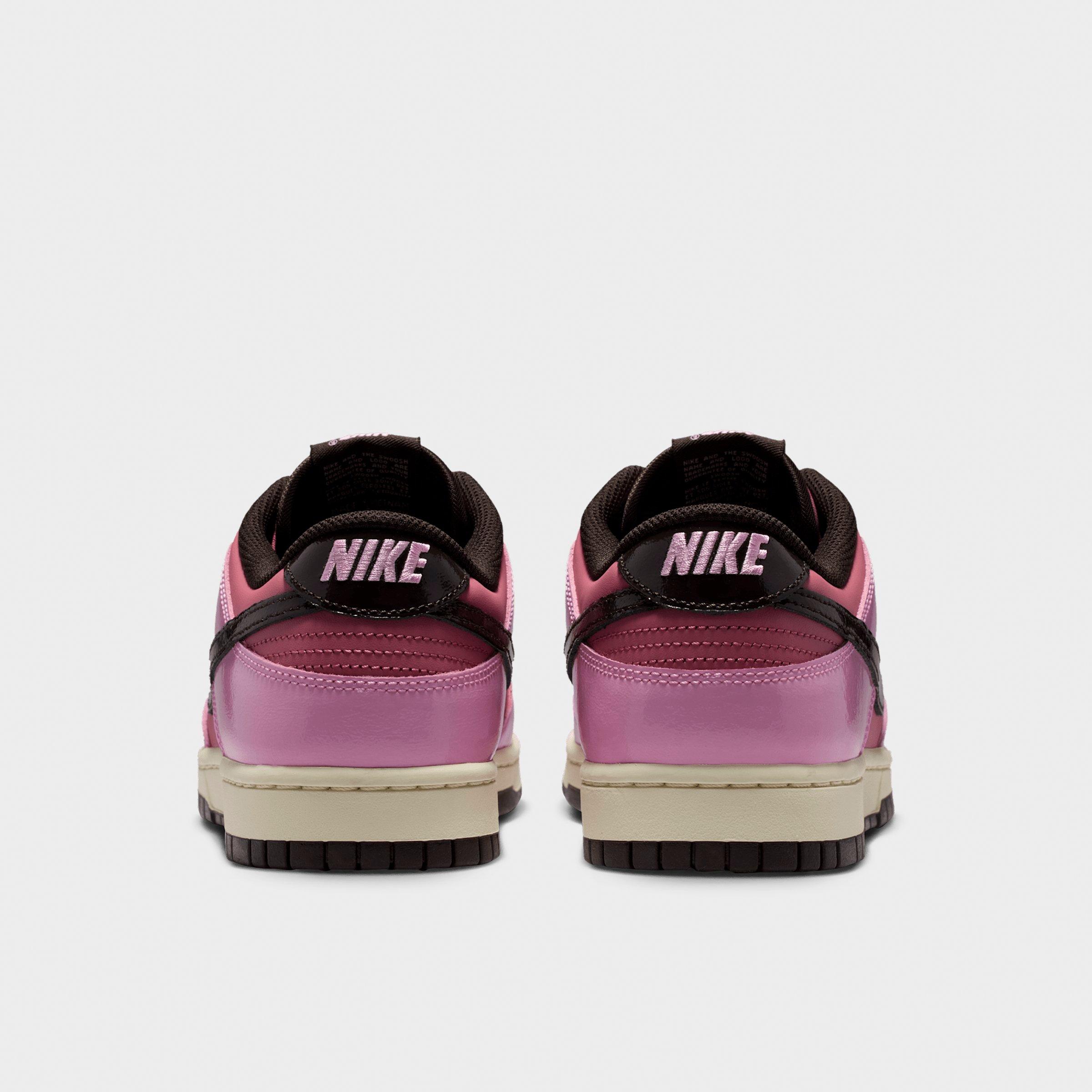 Men's Nithtke Dunk Low Retro Casual Shoes - Part 2 - Pink Rise/Elemental Pink/Beach/Velvet Brown - Back view