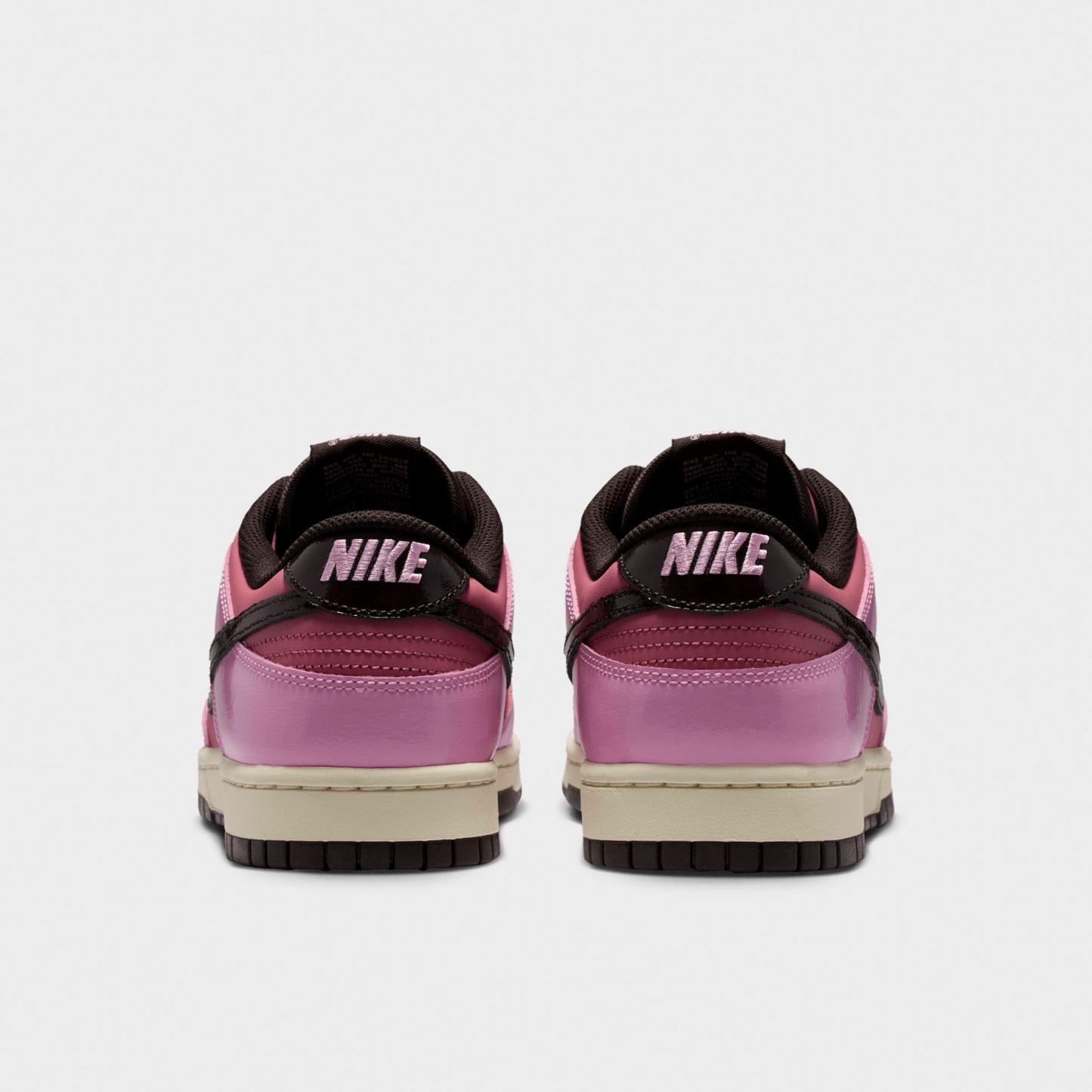 Men's Nithtke Dunk Low Retro Casual Shoes - Part 2 - Pink Rise/Elemental Pink/Beach/Velvet Brown - Back view