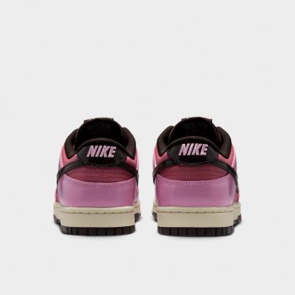 Men's Nithtke Dunk Low Retro Casual Shoes - Part 2 - Pink Rise/Elemental Pink/Beach/Velvet Brown - Back view
