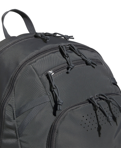adidas Men's Multiple Zippered Pockets Backpack Messenger - Team Dark Gray