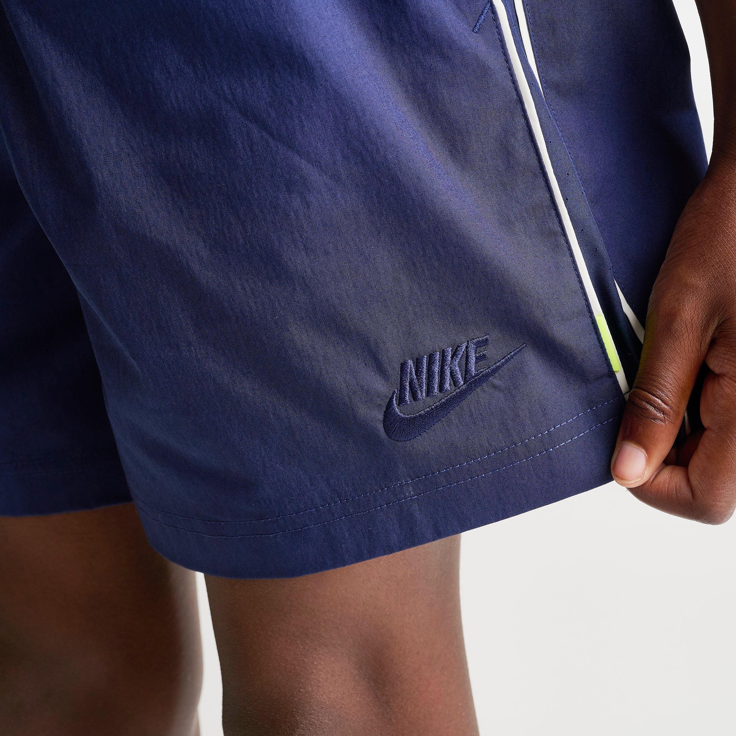 Big Kids' Nithtke Sportswear Woven Shorts - Midnight Navy/Midnight Navy/Soft Pearl/Midnight Navy