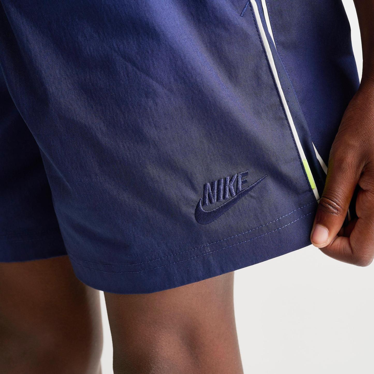 Big Kids' Nithtke Sportswear Woven Shorts - Midnight Navy/Midnight Navy/Soft Pearl/Midnight Navy