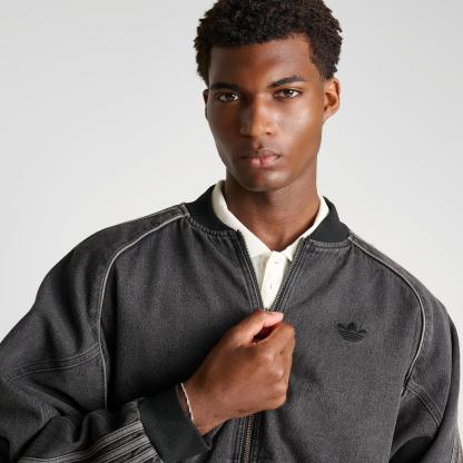 Men's adidas Originals SST Denim Full-Zip Track Top - True Black Denim