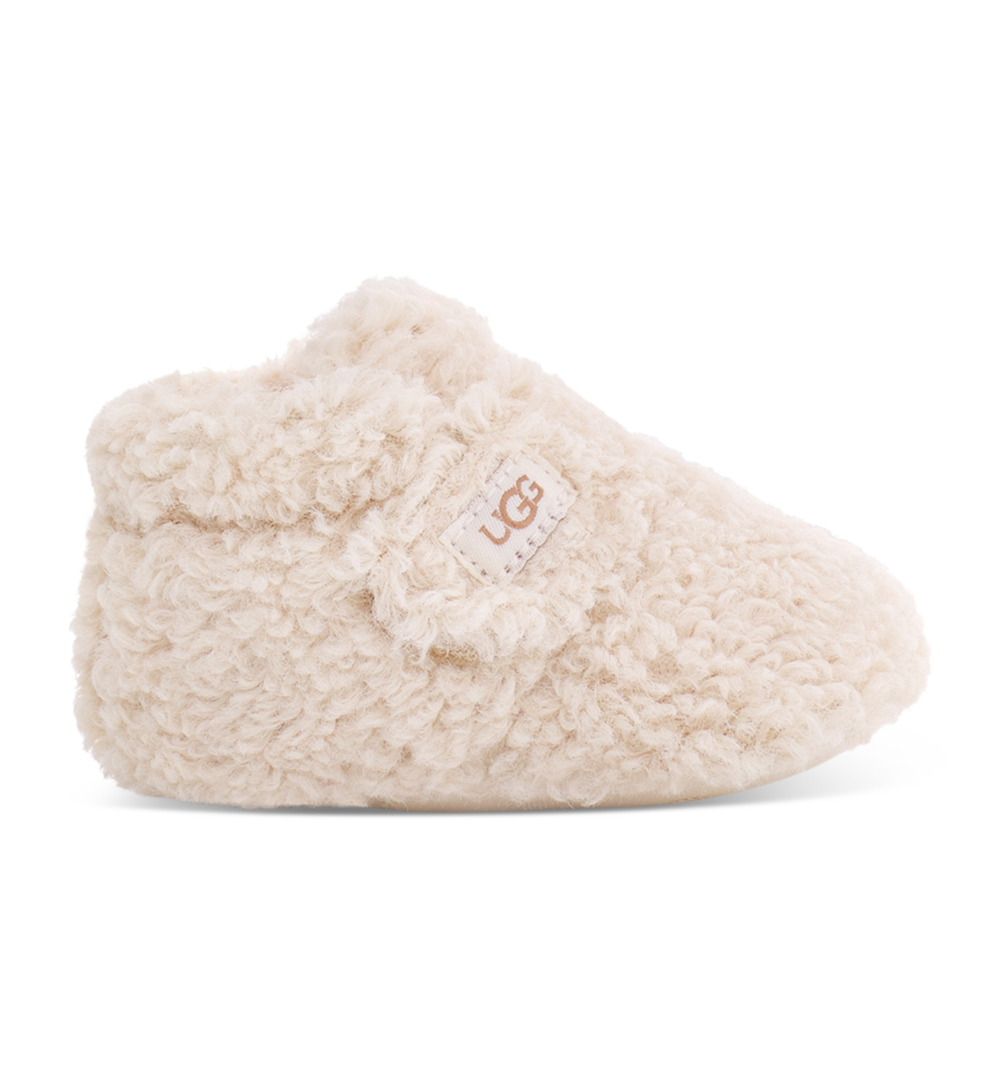 UGG® Baby Bixbee Round Toe Booties - Natural Curly Faux Fur