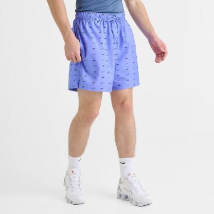 Men's Nike Sportswear Club Monogram Woven Flow Shorts - Royal Pulse/Black