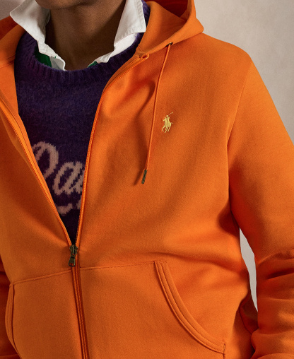 Polo Ralph Lauren Men's Double-Knit Full-Zip Hoodie - Solar Sky/C1730