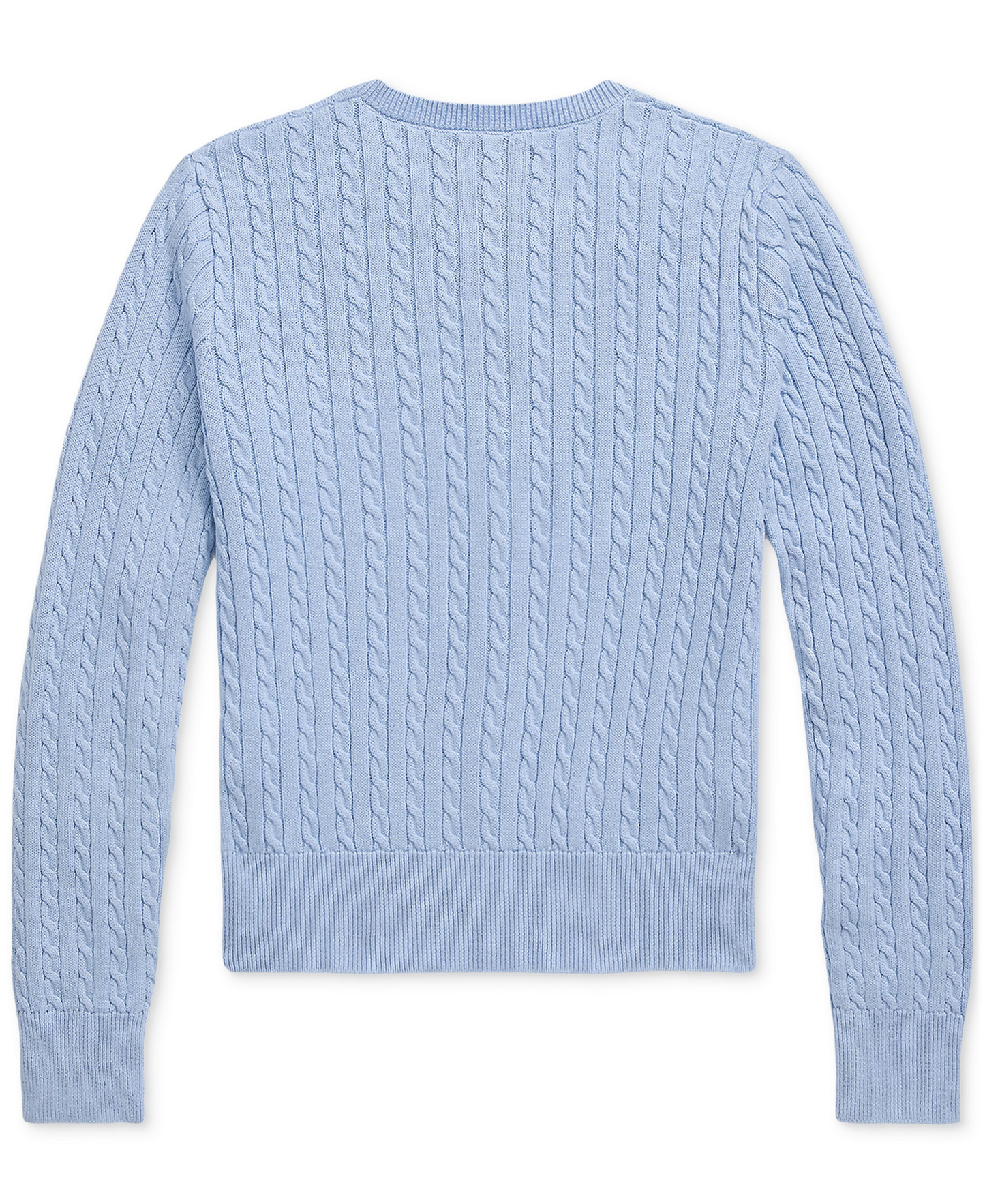 Polo Ralph Lauren Girls' 7-16 Mini-Cable Cardigan - Blue