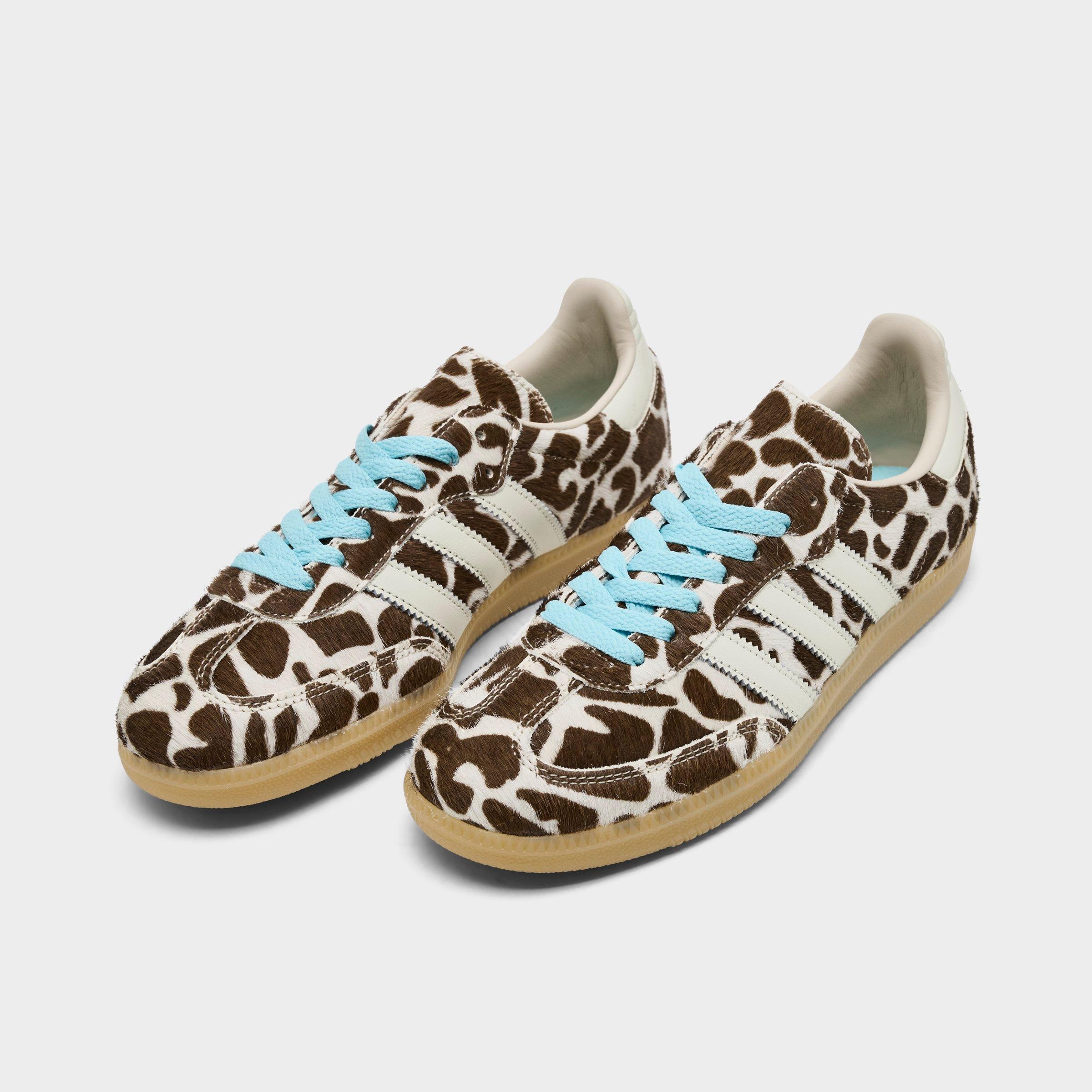 Women's adidas Originals Samba OG Casual Shoes - Part 5 - Crystal Linen/Ivory/Gum - Both shoes facing left