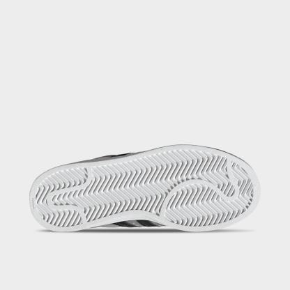 Big Kids' adidas Originals Superstar II Casual Shoes - Silver Metallic/Core Black/Silver Metallic - Bottom view