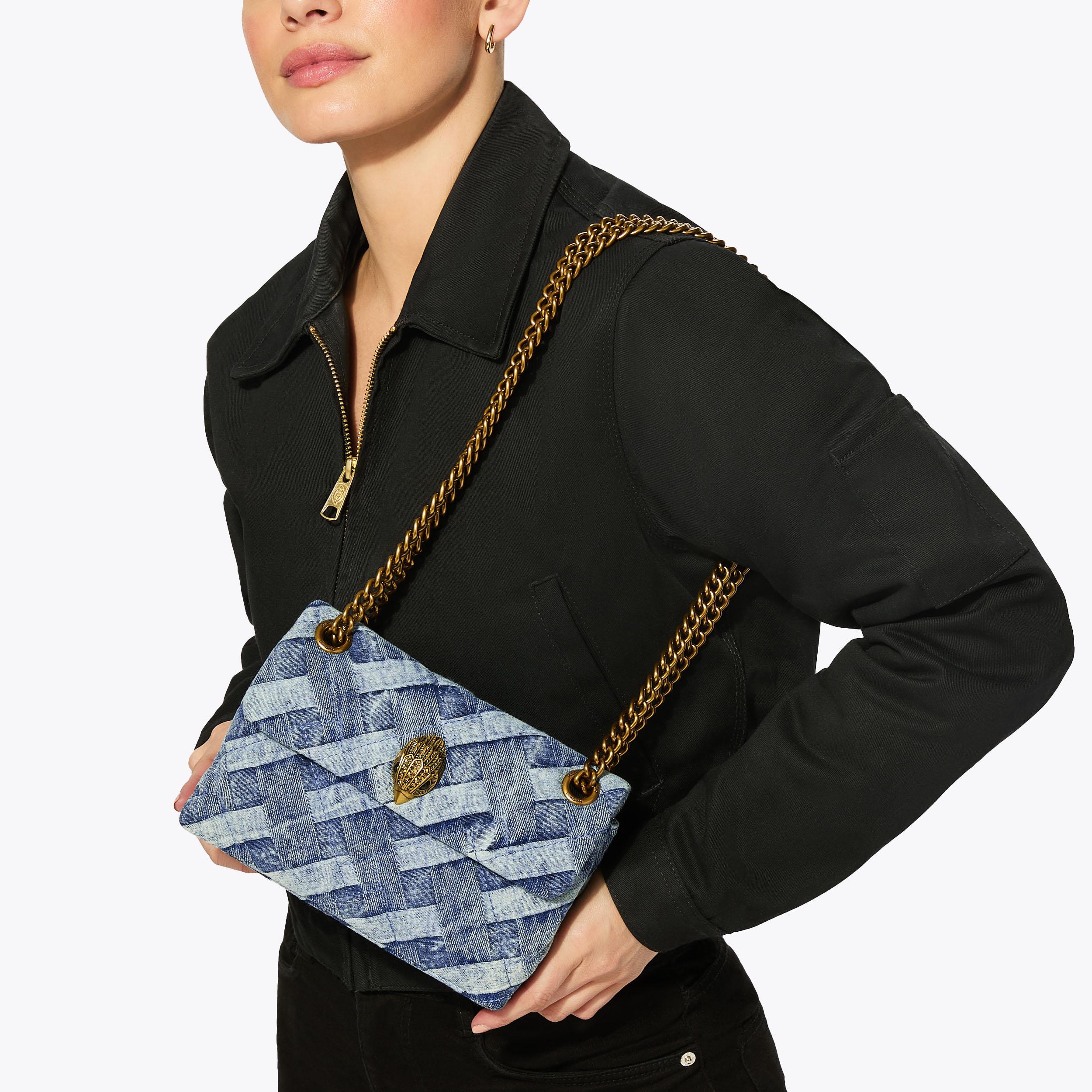Kurt Geiger London Mini Denim Kensington Bag - Blue - view 2