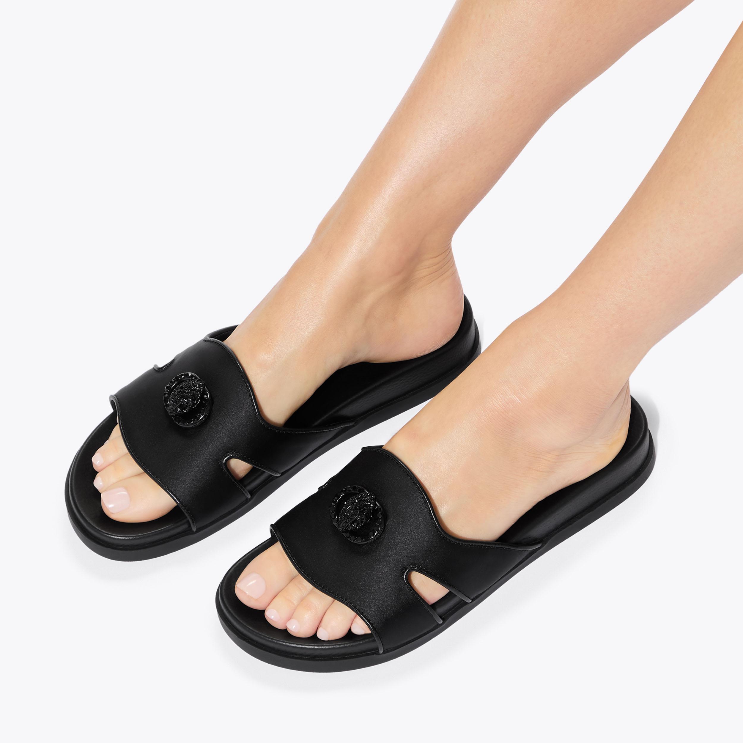 Kurt Geiger London Chelsea Cut Out Slide Sandal - Black - view 2