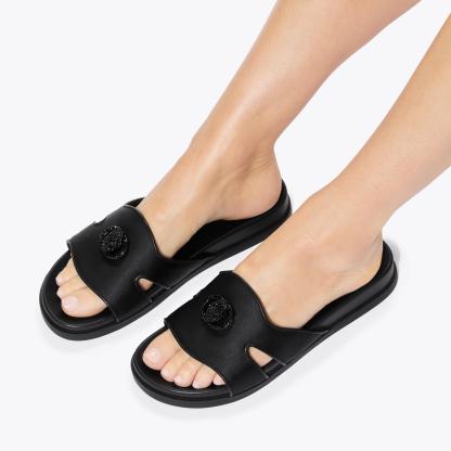 Kurt Geiger London Chelsea Cut Out Slide Sandal - Black - view 2