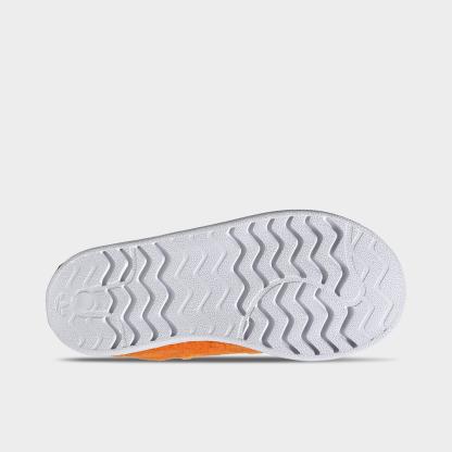 Little Kids' adidas x Pokemon Superstar Quickon Casual Shoes - Orange/Cloud White/Equipment Green - Bottom view