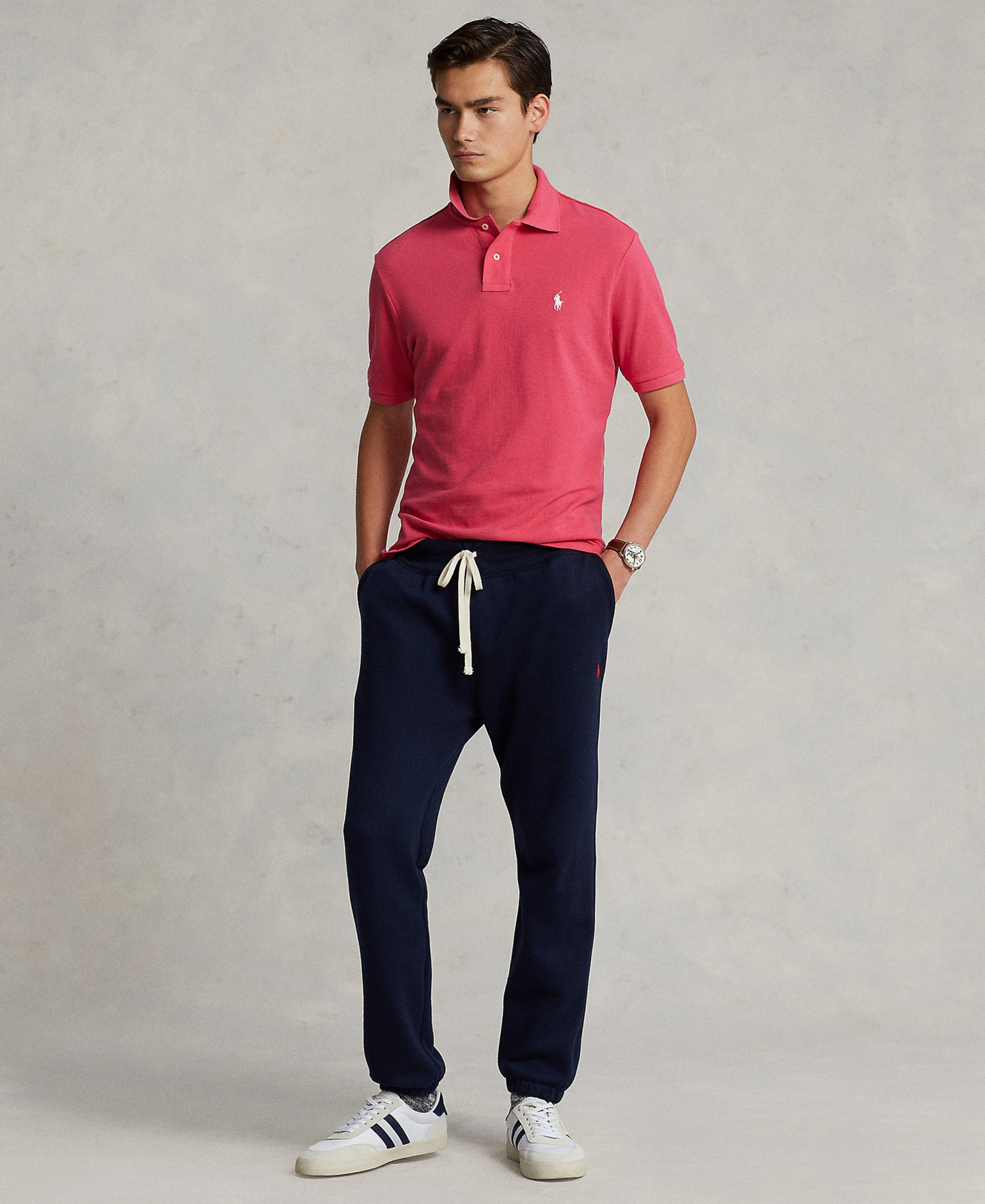Polo Ralph Lauren Men's Classic-Fit Mesh Polo Shirt - Hot Pink