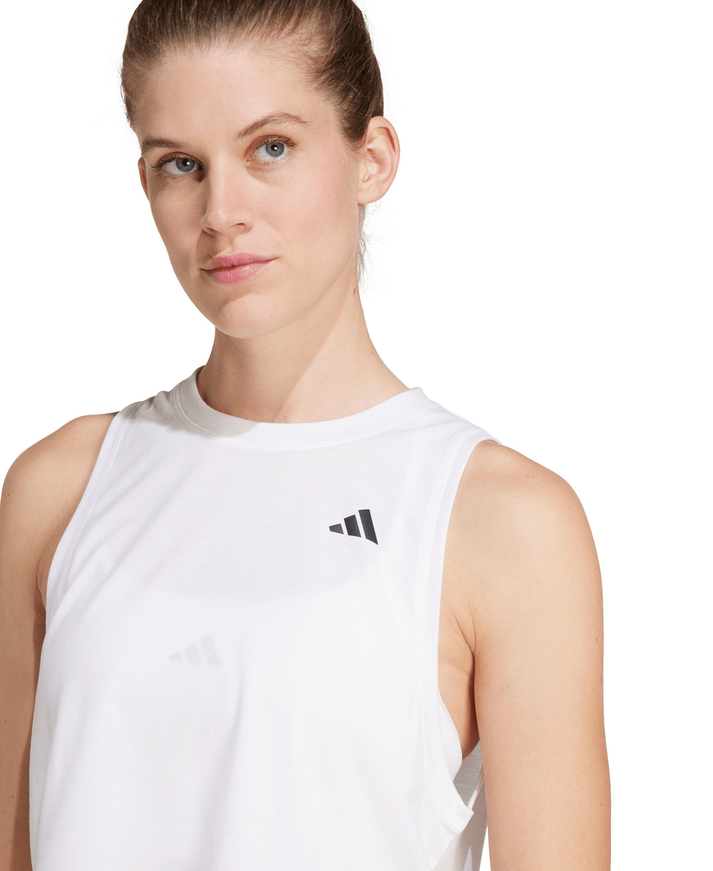 adidas Women's Train Essentials Boxy Workout Tank - White