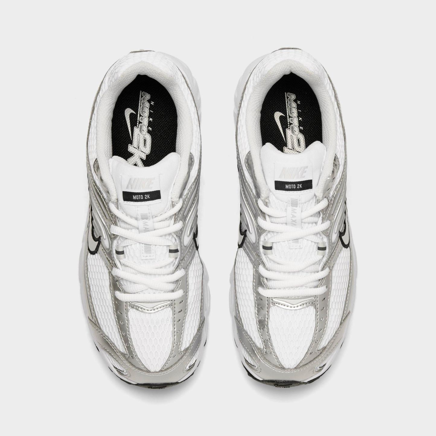 Women's Nithtke Air Max Moto 2K Casual Shoes - Part 3 - White/Photon Dust/Metallic - Top view