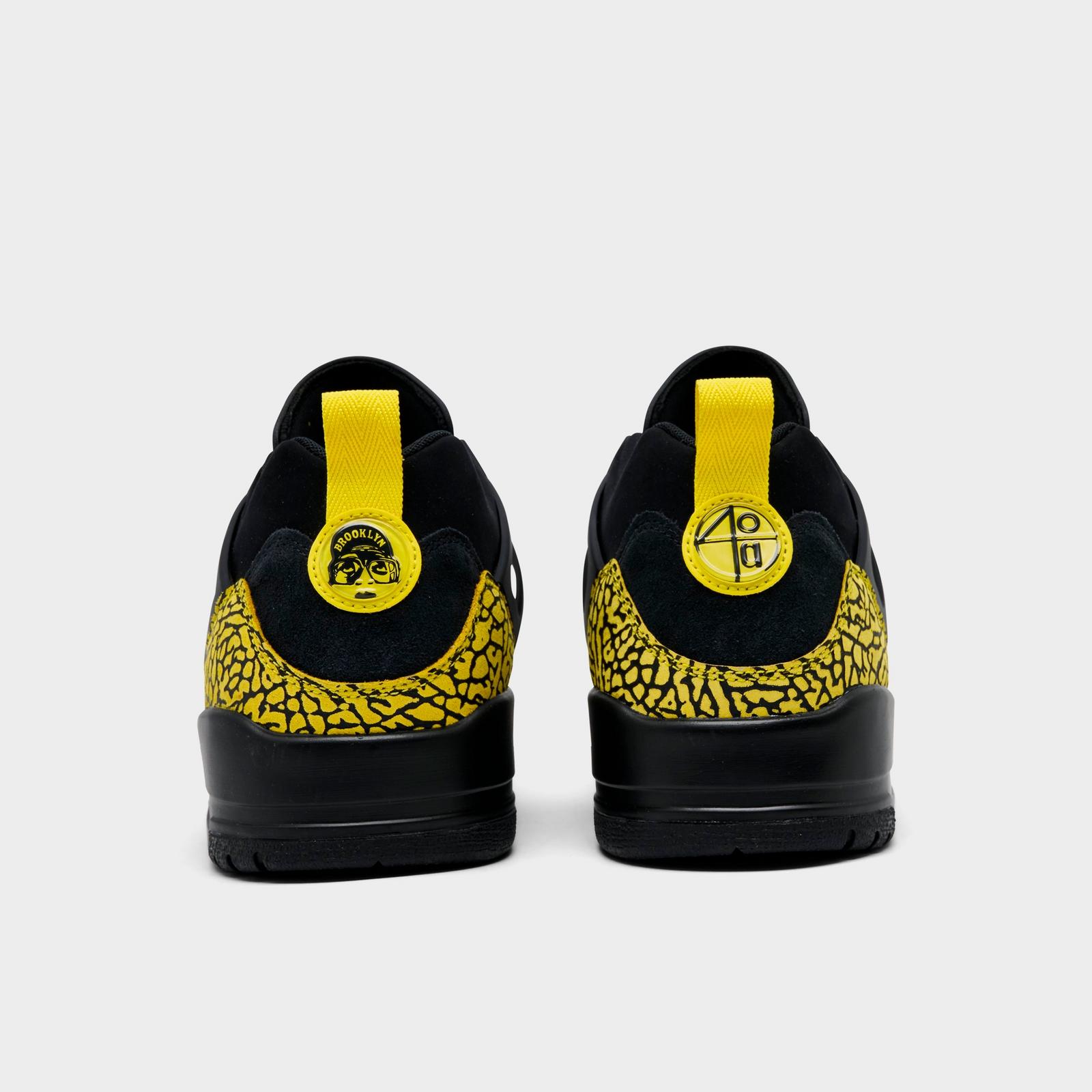 Men's Jordan Spizike Low Casual Shoes - Black/Speed Yellow/Speed Yellow/Black - view 4