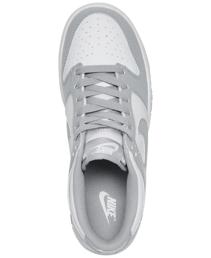 Nike Little Kids Dunk Low Casual Sneakers from Finish Line - White, Light Sky Grey