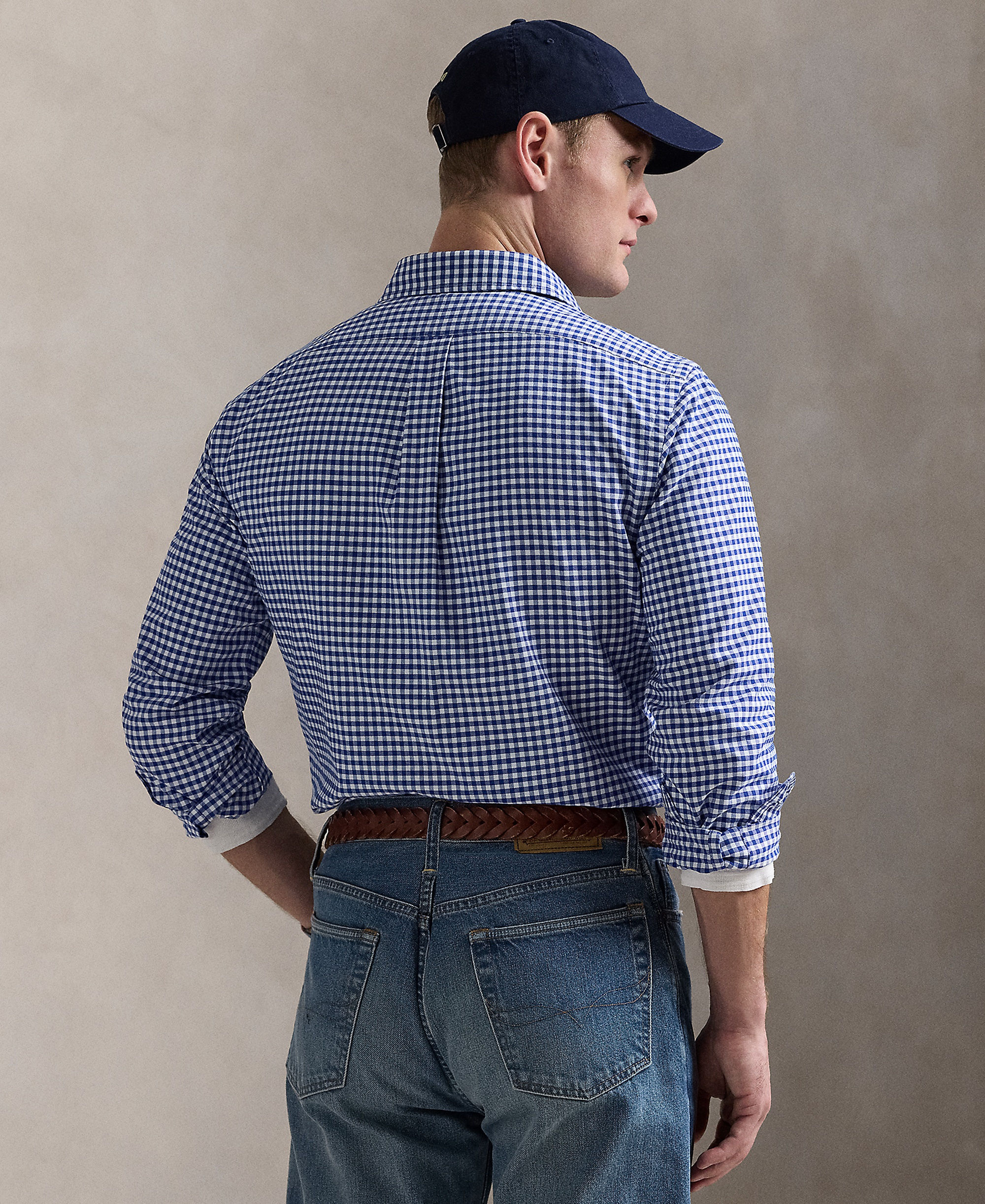 Polo Ralph Lauren Men's Custom Fit Oxford Shirt - Blue/white
